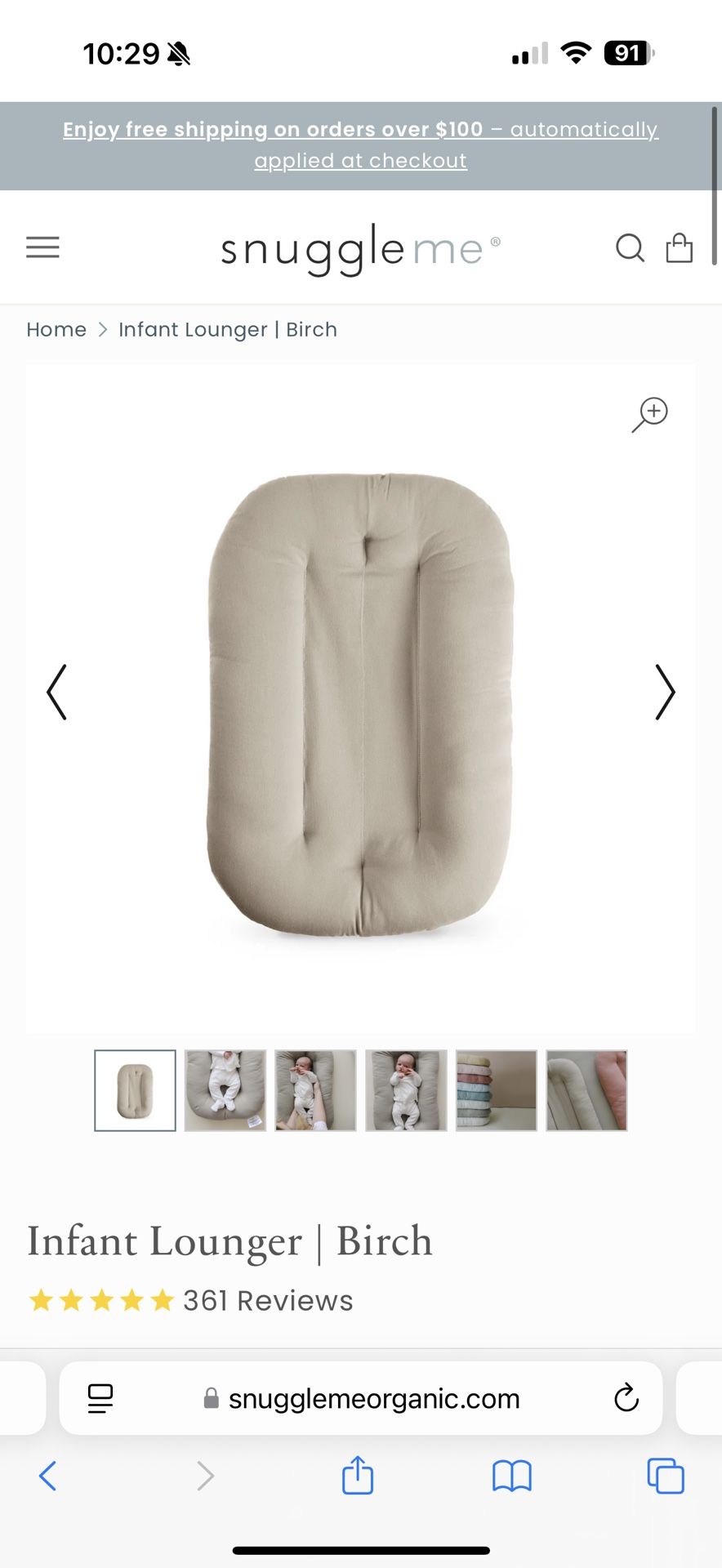 Snuggle Me Baby Pillow