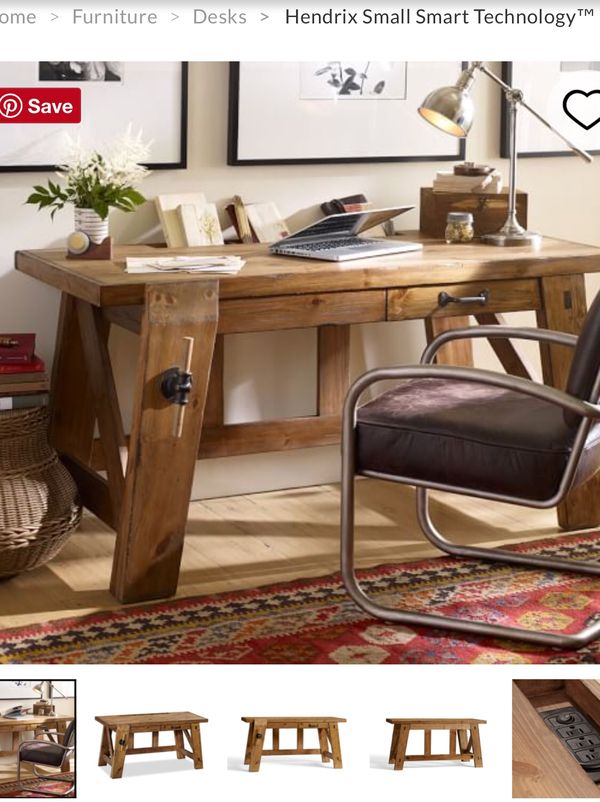Pottery Barn Hendrix Small Smart Technology Desk For Sale In San