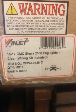 15-17 GMC Sierra 2500 fog lights NWT