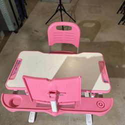 Kids' sHeight Adjustable Desk and Chair DESK-V201B Series