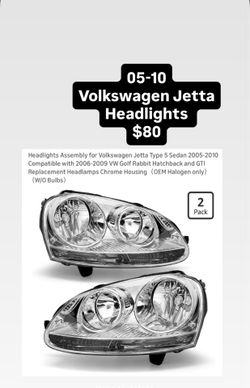 05-10 Volkswagen Jetta Headlights - $80