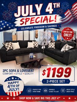 🔥Flash Deal🔥Brand New 2pc Name Brand Sofa and Loveseat $1099, Payment available, Delivery Available.