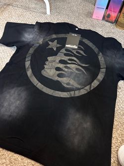 HELLSTAR black & grey  tie dye graphic