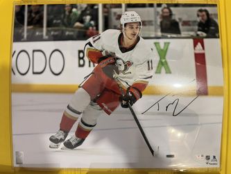 Trevor Zegras Signed Anaheim Ducks 16x20 Fanatics Photo