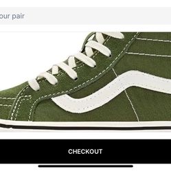 Brand new navy green high top vans