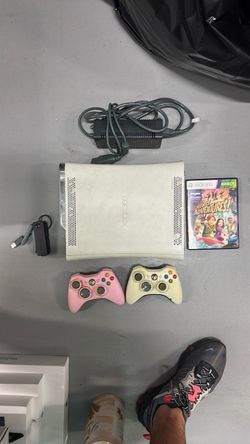Xbox 360 Console Bundle with Controllers and Game