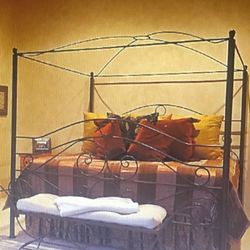 King Iron Framed Bed