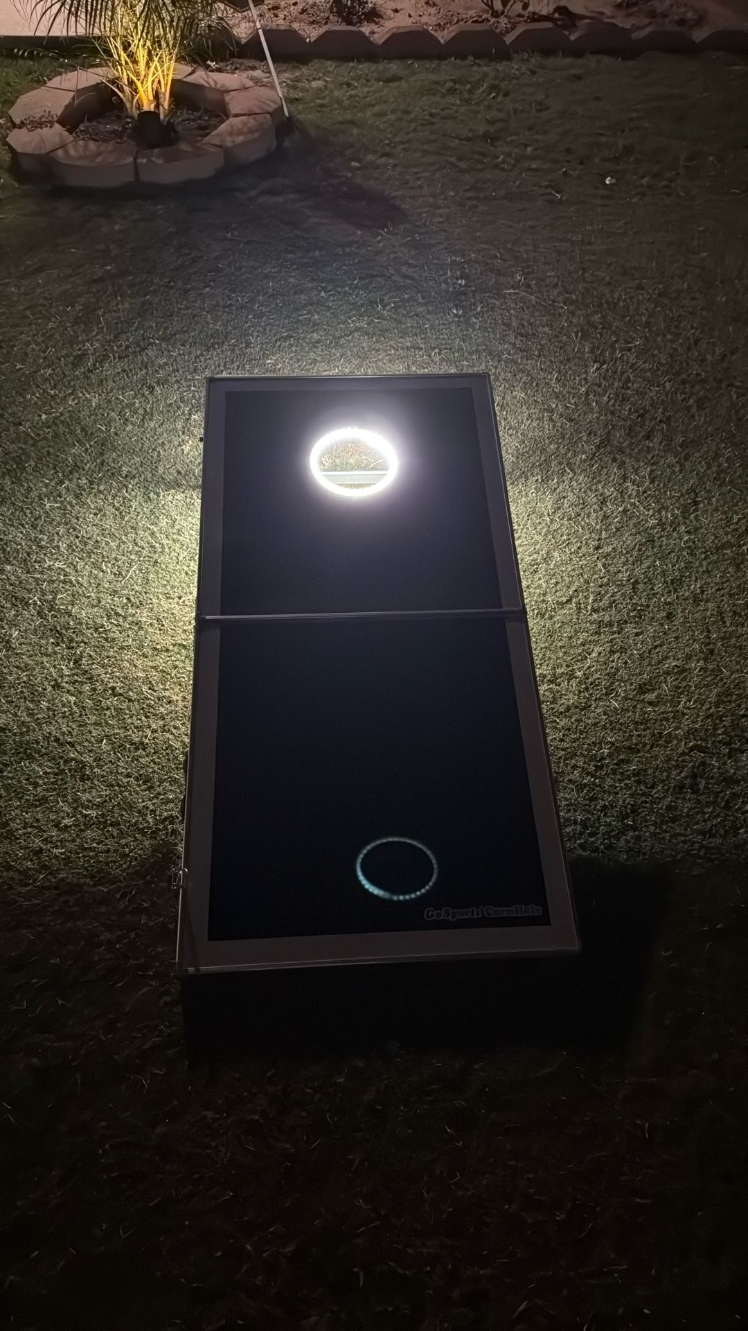 Corn Hole Set With Light To Play And The Night