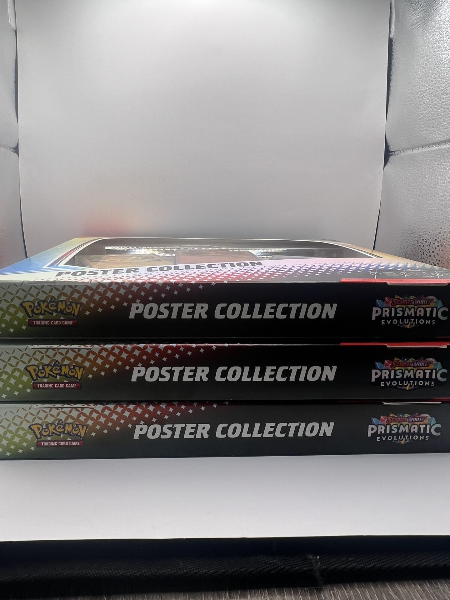 Pokemon TCG SV8.5 Prismatic Evolutions Poster Collection Box Factory Sealed (3)