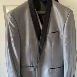 Silver 3 piece suit