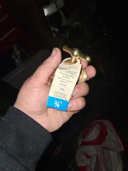 Brass Hose Bibb No Kink 3/4"