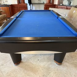 Pool Table 9ft Brunswick ( Free Delivery & Set Up & New Color Felt Of Your Choice