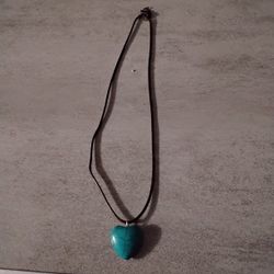 Heart Shaped Turquoise Necklace 