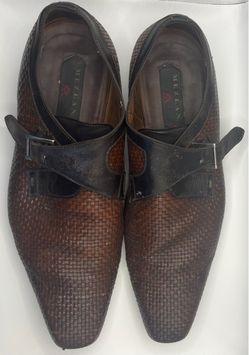 Mezlan Brown Lizard Skin Loafers