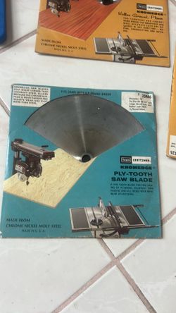 Sear craftsman ply tooth saw blade chrome nickel
