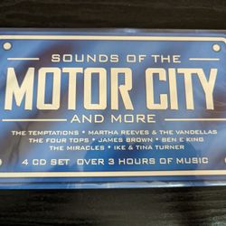 Sounds Of The Motor City And More 4 CD Set - NEW