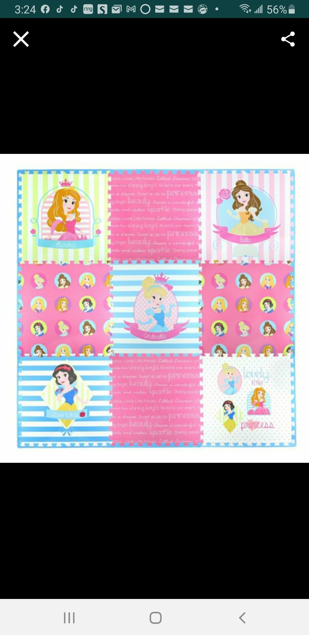 Disney floor mat