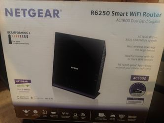 ⚡ NETGEAR R6250 Smart Wi-Fi Router – Dual-Band AC1600 Gigabit Speed