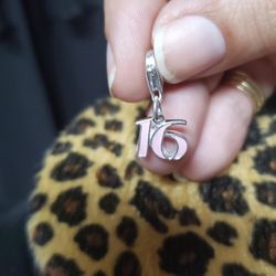 Sterling Silver Sweet 16 Charm