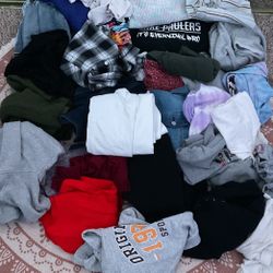 Girls Clothes(Sizes Range from 8-14)(mainly Jackets/hoodies)