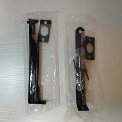 Solid Brass Flush Bolt 6" Solid Brass Matte Black Round Made In Taiwan 2 Pa