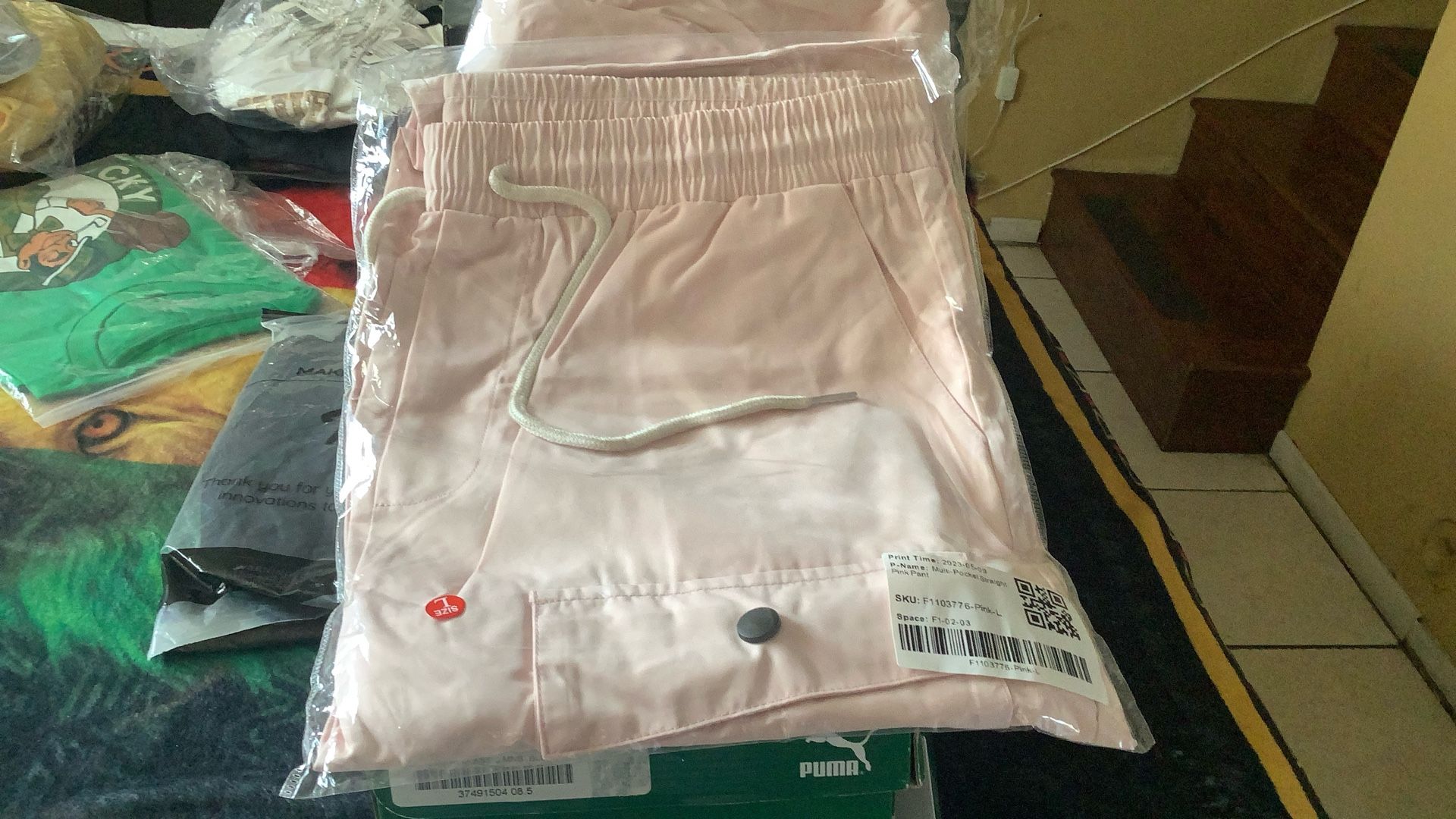 Off Pink Jogger Pants