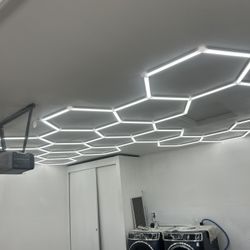 Installation of LED Panel Lights in Garage