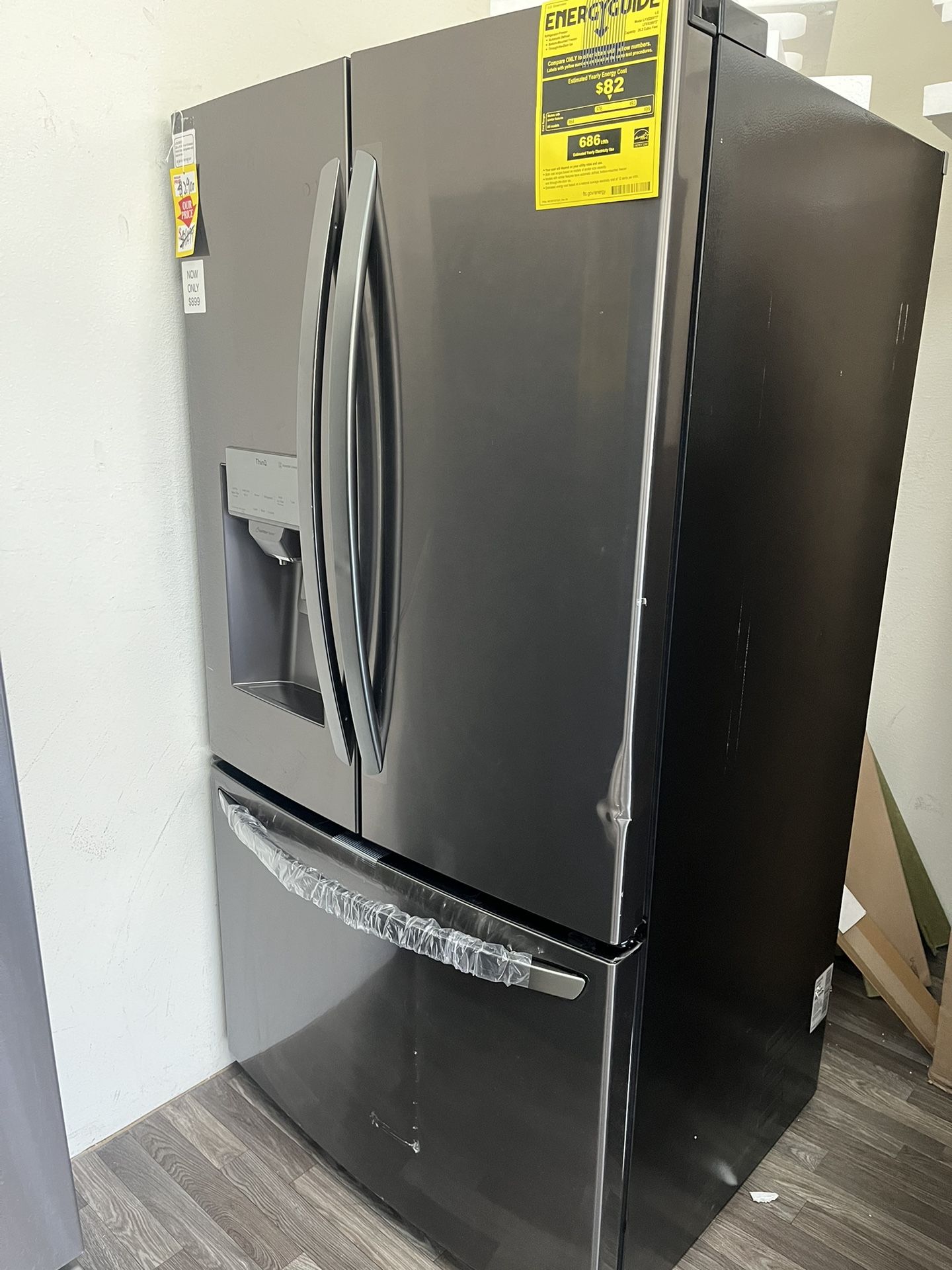 Price Reduced! French Door 26 Cu Ft LG Refrigerator