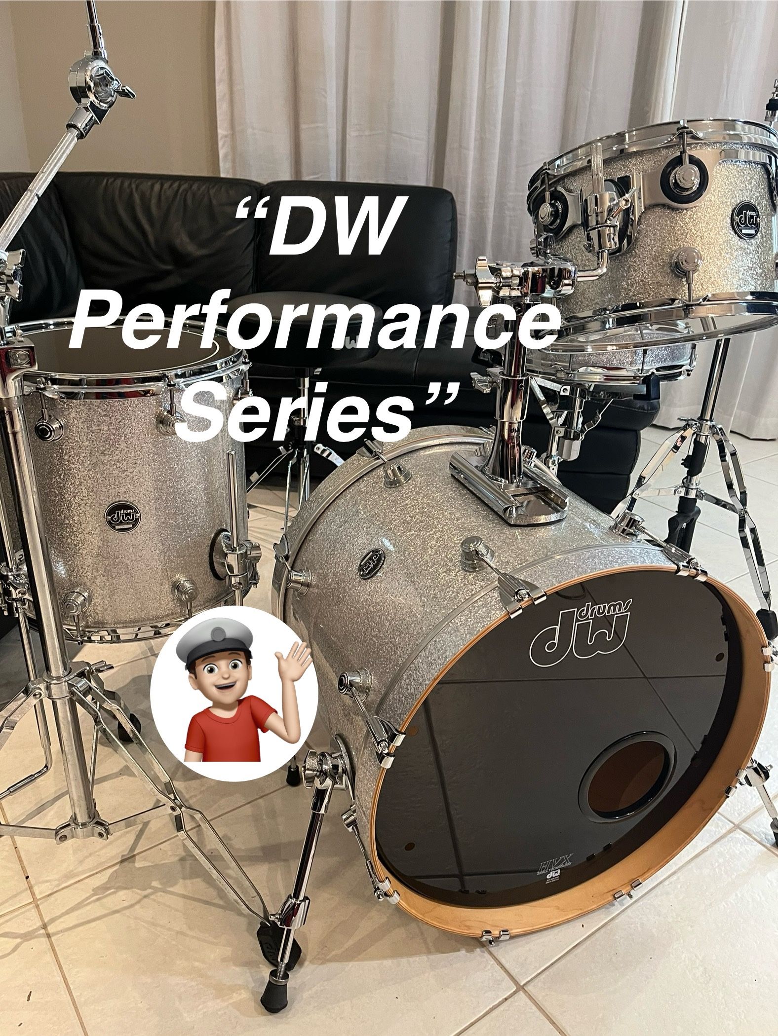 🔥 DW Drum Set “Performance Series “ MINT Drums