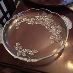 Mikasa Crystal Serving Plate