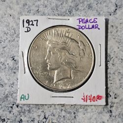 1927 D Peace Dollar