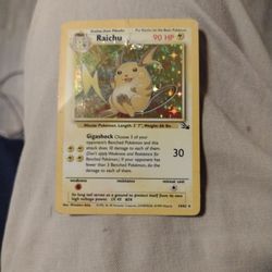 Vintage Riachu Pokemon Card 