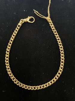 14k Gold Curb Bracelet 16g 8.5” 