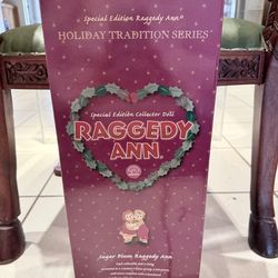 New 2003 Sugar Plum Raggedy ANN Special Edition Doll Holiday Tradition Series