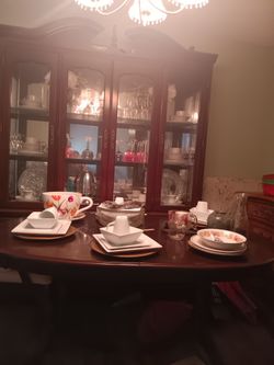 Dinning Room Set And Chairs With Server