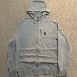 Grey Carhartt Zip-up  Men Medium