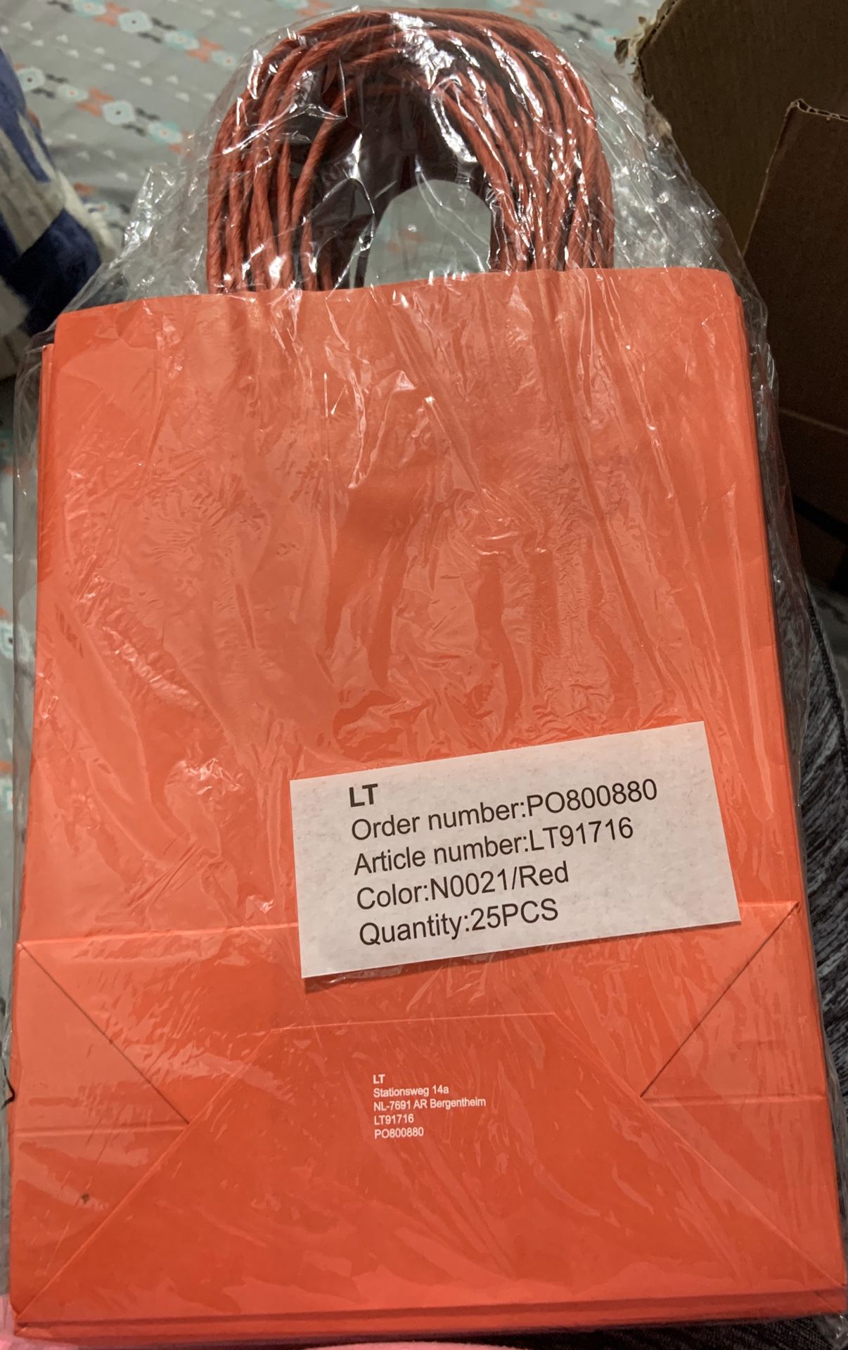 25pcs Kraft Paper Gift Bags Bulk with Handles