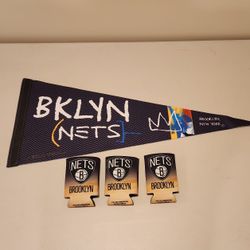 Brooklyn Nets City Edition Pennant PLUS 3 - Can Coolers
