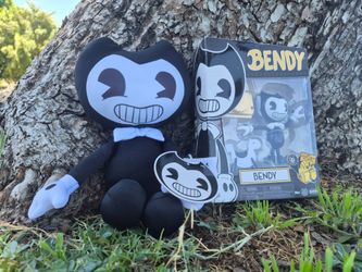 Bendy and the Ink Machine Collectible Lot: 9" Plush & 5" Wave 4 Figure