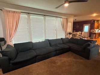 Huge 5 Piece Modular Sectional Sofa, Deep & Comfy – $2,965 New