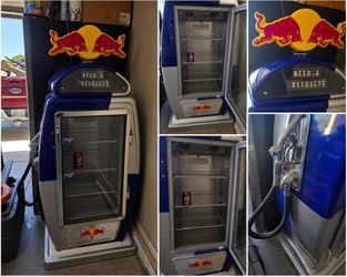 Authentic Red Bull Gas Pump Cooler/Fridge
