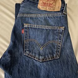 Levis 501 Blue Denium Jeans 30x32 Llke New
