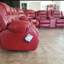 Vacherie Salsa Reclining Sectional / Couch/ Living Room Set 🌹 Brand New 👍 