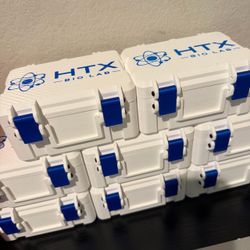 Box storage for pen and vials