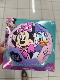 NWT Disney Minnie Mouse Kids Soccer Ball Size 3