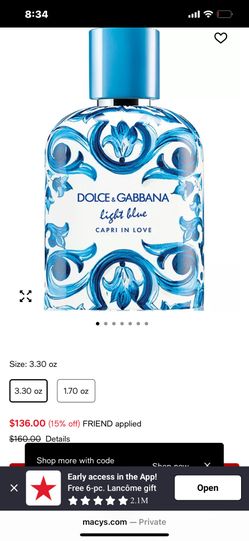 Dolce Gabbana Capri In Love Perfume 