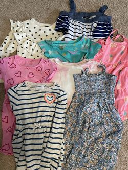 10 Girls Dresses + Jacket And Shorts Size 5