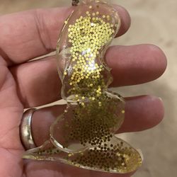 Handmade Resin Pregnancy Keychain 