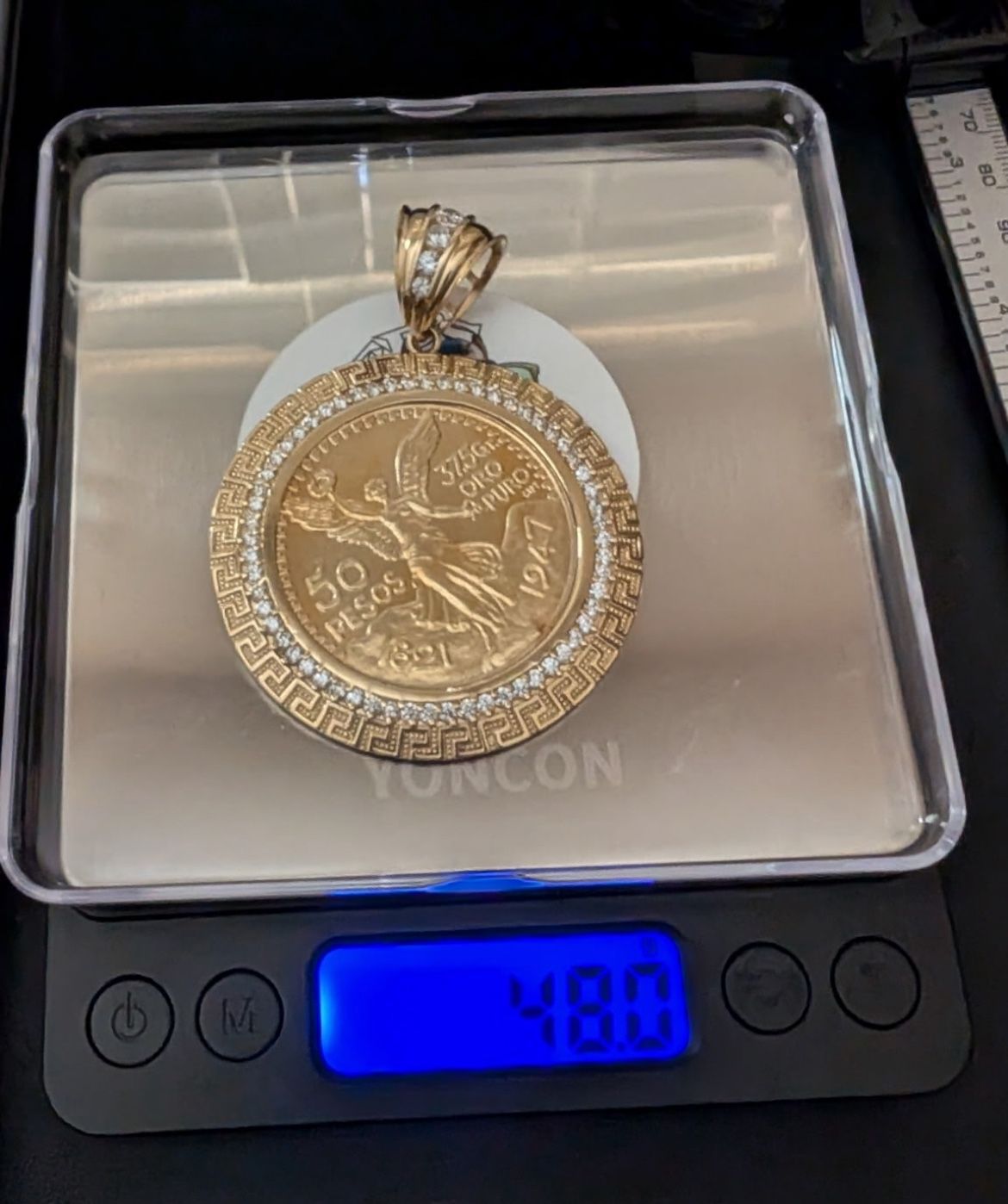 14k Coin And bezel. 48 Grams 14k. See Page For More Jewelry.Please Read Description