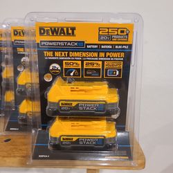 $100 FIRM (2 PACK) DEWALT 20V MAX POWERSTACK Compact Lithium-Ion Battery